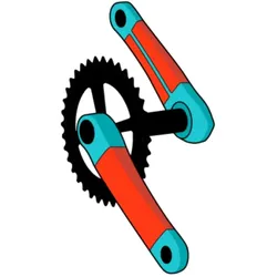 RideWrap Schutzfolienset für MTB-Kurbeln 60 % Abdeckung glänzend