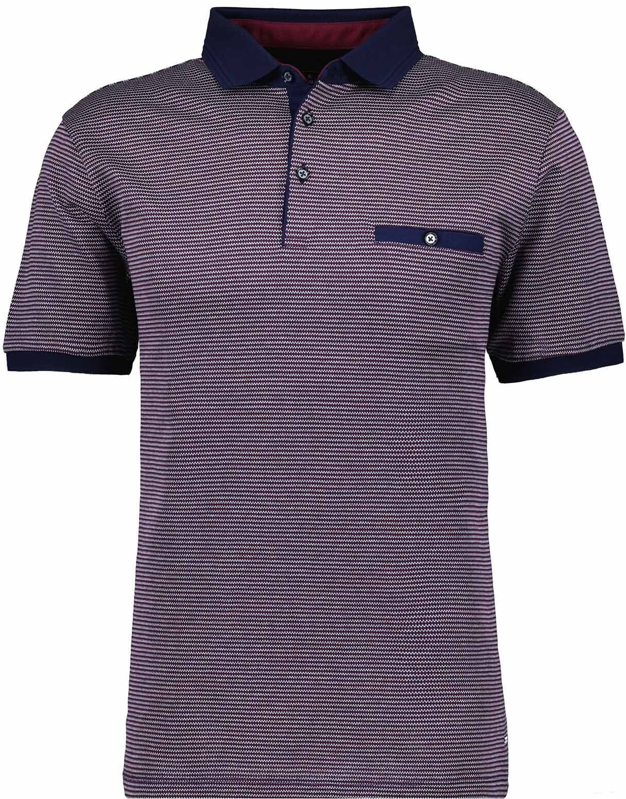 Poloshirt RAGMAN, Herren, Gr. M, blau (mulberry, 480), Piqué, Baumwolle, regular fit, ohne Ausschnitt, Shirts Poloshirt mulberry, 480 M