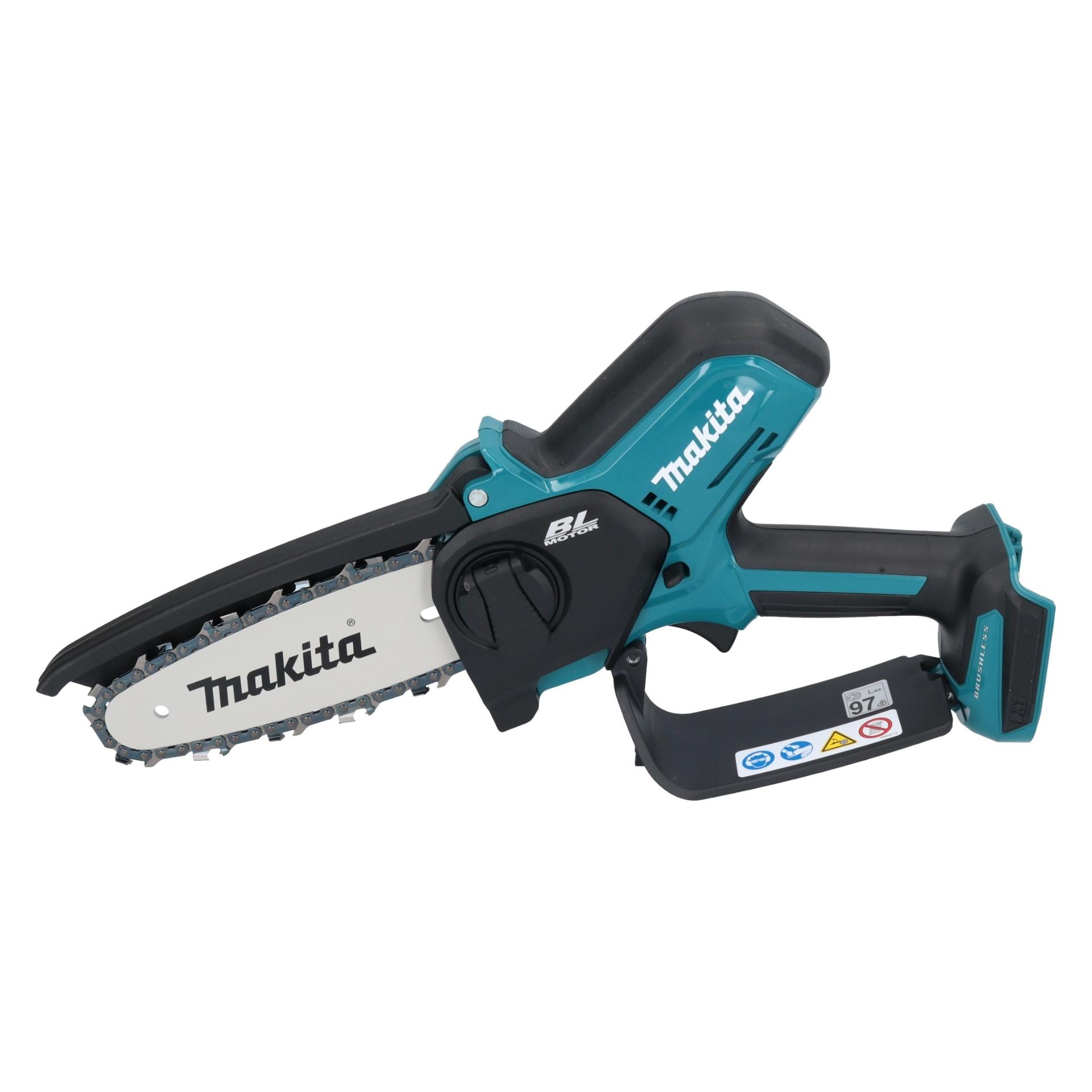 Makita DUC 150 ZJ Akku Kettensäge 18 V 15 cm Brushless + Makpac - ohne Akku, ohne Ladegerät (Akku Kettensäge) (DUC150ZJ)