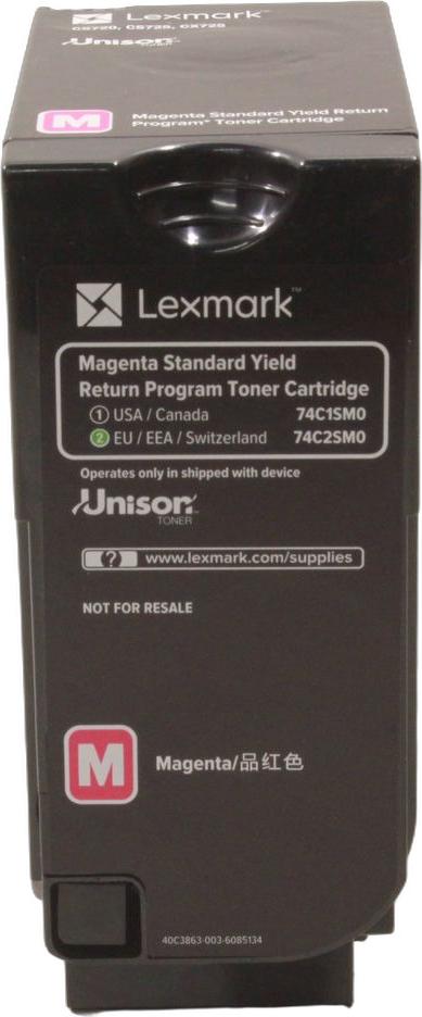 Lexmark 74C2SM0 Toner Magenta -Bulk
