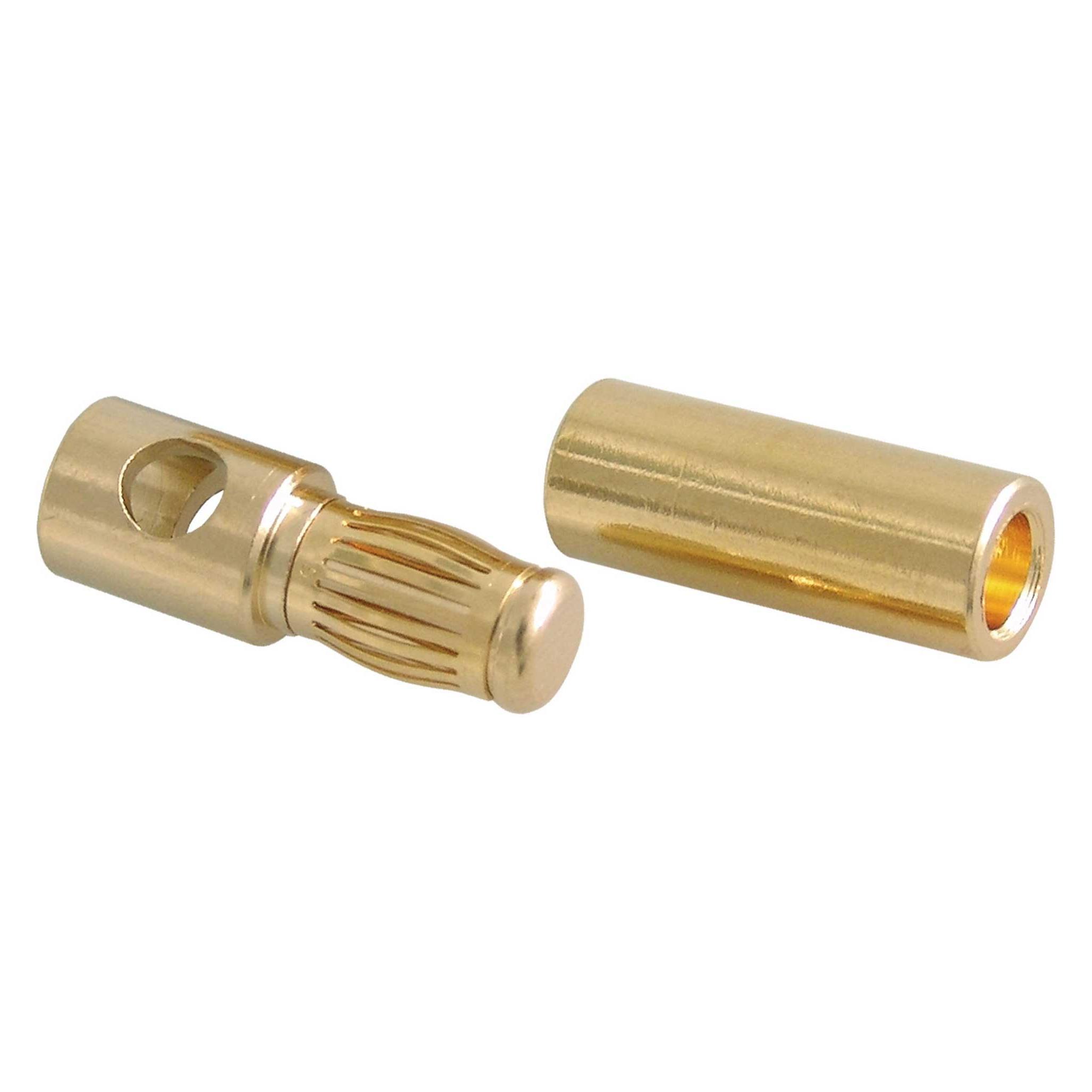 Modellbau Lindinger goldkontakt-stecker 5,4mm profi 1 paar (5,4MM+ST+BU-"S")