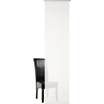 Vorhang NEUTEX FOR YOU "Linola" Gr. 1, weiß (wollweiß), B:60cm H:245cm, Jacquard, Leinen, Polyacryl, Polyester, Gardinen, HxB: 245x60, Schiebevorhang mit Alupaneelwagen