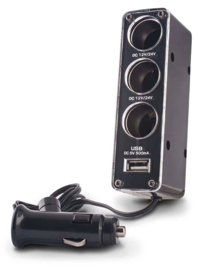 TelForceOne Forever 3-in-1 stopcontactverdeler met USB-kabel, model CSS-03