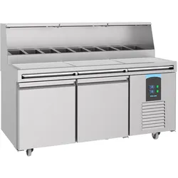 CombiSteel Pizzatisch 2 Türen 9x 1/3 Gn Behälter