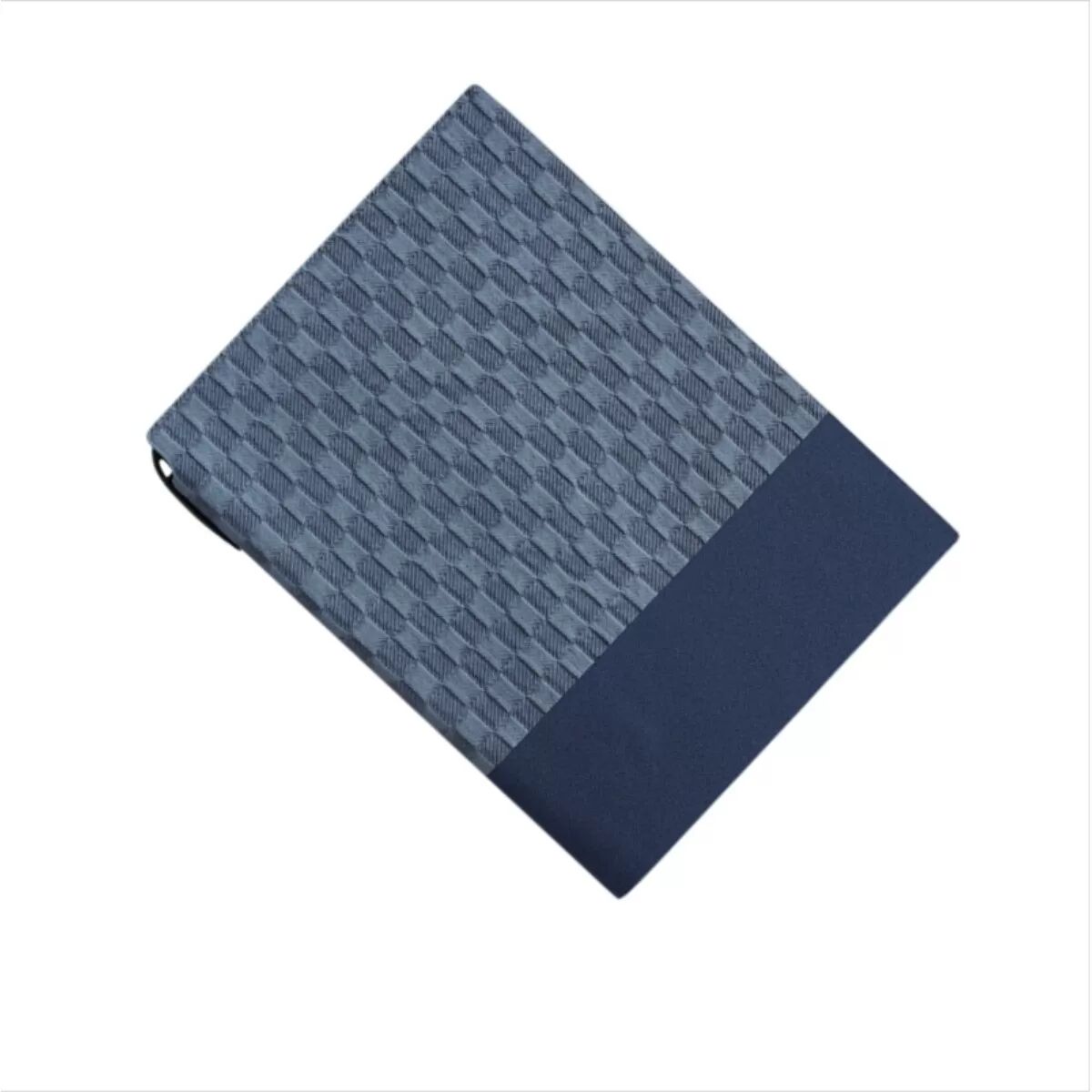 INF Carnet Vintage à Couverture Souple à Carreaux - Cahier A5 Exécutif avec Papier Sans Acide 100g Résistant aux Fuites Bleu