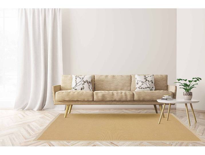 Tapis en jute Bafor Beige/Beige 60 x 110cm 100 % jute