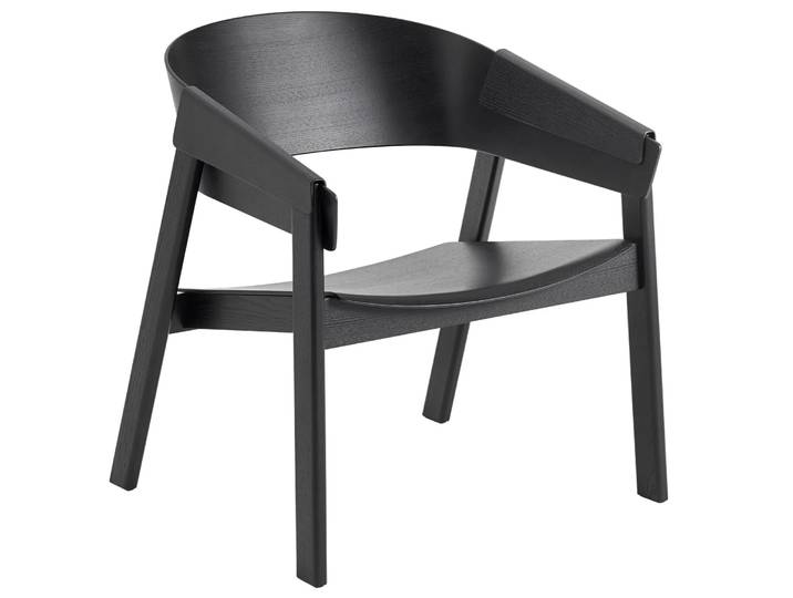 Muuto Cover lounge chair Schwarz