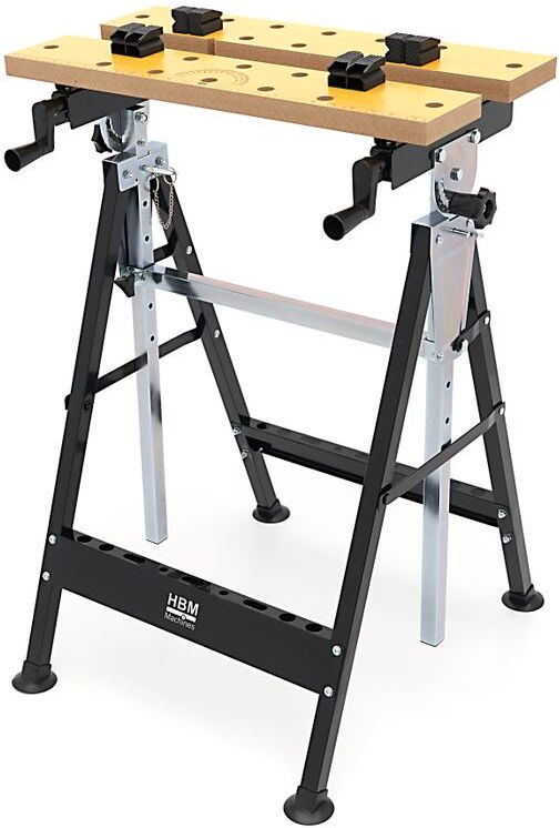 HBM Établi portable avec plateau réglable en hauteur et inclinable