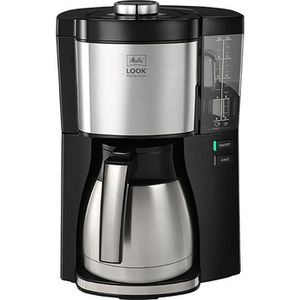 Melitta Kaffeemaschine 1025-16, Look V Therm Perfection, mit Thermoskanne, 1,25 Liter, 1080 Watt, schwarz, 10 Tassen