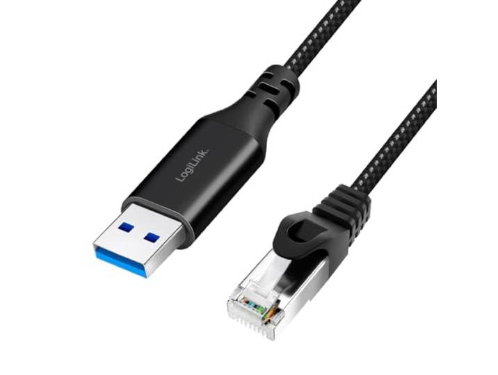 LogiLink CU0403 - actieve USB 3.0 (type A) naar netwerk (RJ45) aansluitkabel - 1 Gbps, 3 m
