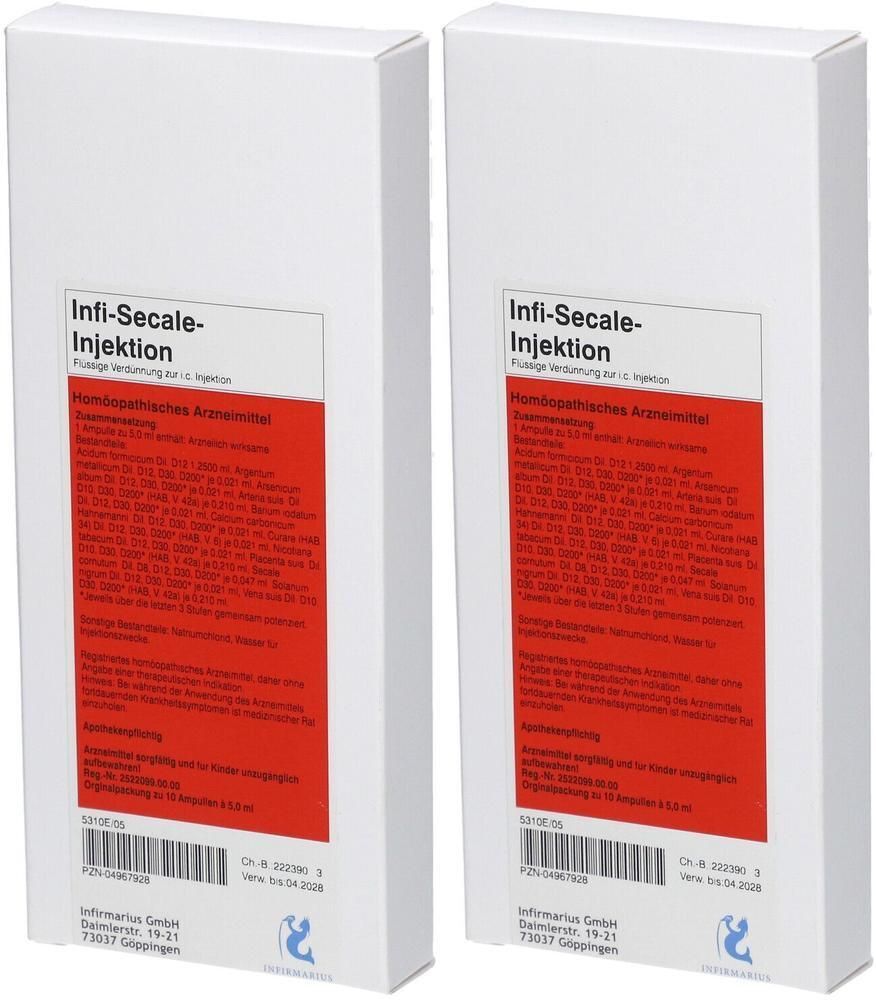 No Brand Infi Secale Injektion 2x 2x10x5 ml Injektionslösung