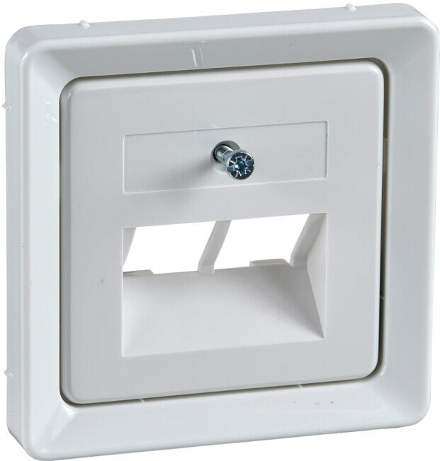 Elso Plaque centrale rw UAE 2xRJ45, Rutenbeck 206414 (206414)