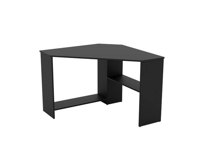 SCHREIBTISCH SPAZIO 80x80x73 cm Bürotisch Computertisch, Schwarz