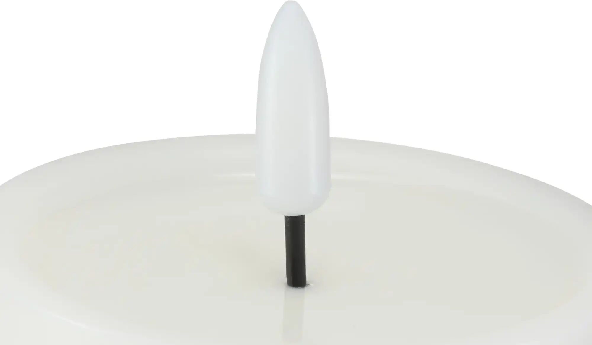 HOME STORY LED Kerze Stern   ¦ weiß ¦ Wachs,Kunststoff ¦ Maße (cm): H: 10  Ø: