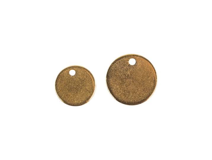 Rayher Metall-Anhänger Scheiben ⌀ 8/10 mm 6 Stück