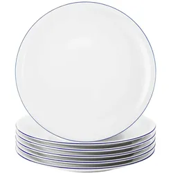 Seltmann Compact Blaurand Speiseteller, Teller, Blau, Weiss