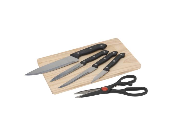 Küchenmesser Schneidebrett Set 6-teilig