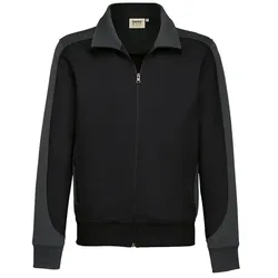 Sweatjacke Contrast "Performance" 477 - XS - schwarz