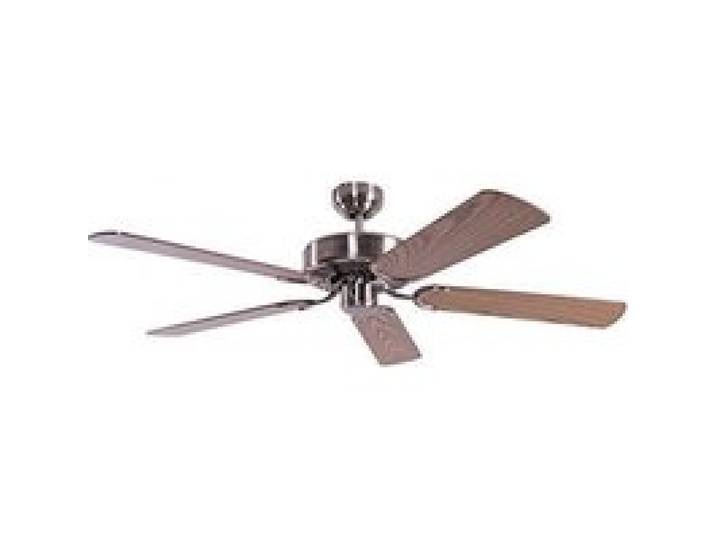 Ventilateur de plafond Pepeo Potkuri - argent patiné - pâles réversibles chêne/osier - 132 cm