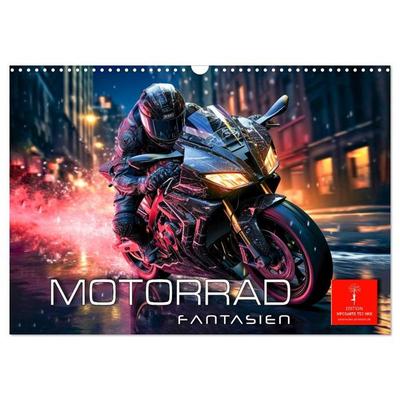 Motorrad Fantasien (Wandkalender 2027 DIN A3 quer), CALVENDO Monatskalender