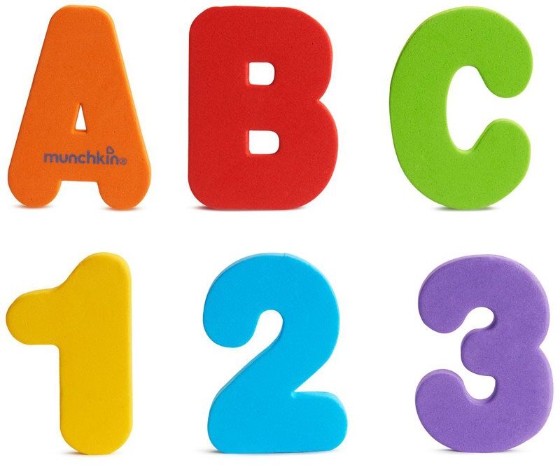 Munchkin Bath Learn Letters & Numbers bath toy 18 m+ 36 pc