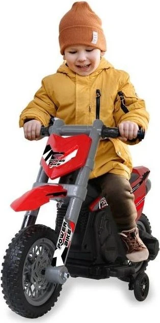 Ride-on Motorrad Power Bike, Kinderfahrzeug rot, 6V