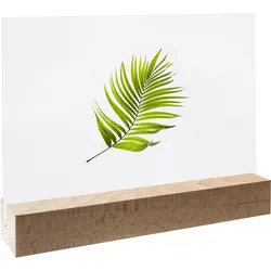Kartenhalter aus Holz 150 mm | Buche | gerader Einsteckschlitz | natur, Buchenholz