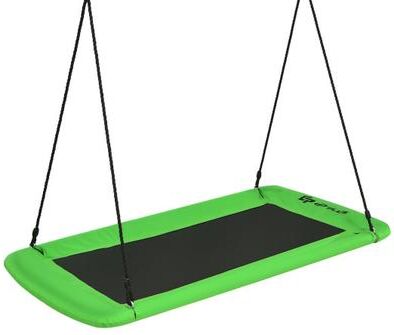 Costway 60 Inches Platform Tree Swing Outdoor with 2 Hanging Straps-Green