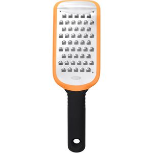 OXO Universalreibe Good Grips 11216100, Edelstahl, 12 x 34,5 cm, spülmaschinenfest, Reibegrad grob