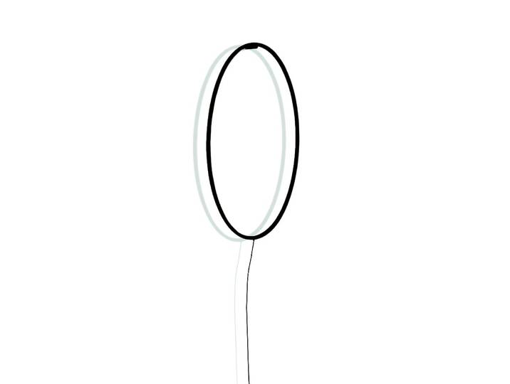 NEMO lampe murale applique ELLISSE (Noir - Aluminium)