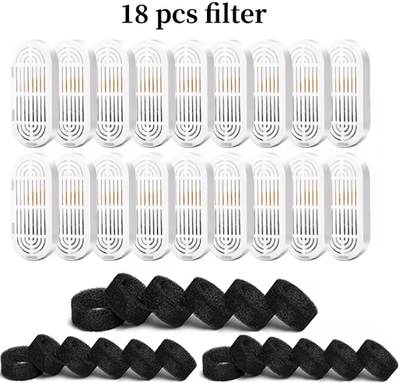 Inspire Picks Premium Activated Carbon Replacement Filters For Pet Water Fountains 18filter
