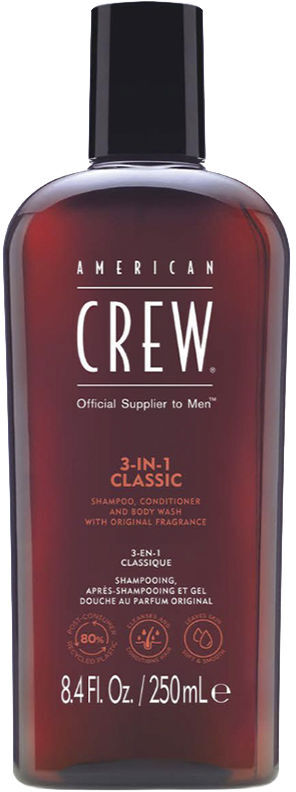 American Crew Crew 3 In 1 shampoo, conditioner & body wash 250 ml