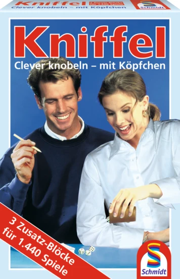 Schmidt Kniffel Würfelspiel mit 3 Kniffelblöcken