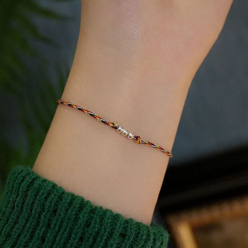 INF Bracelet tressé en argent S925