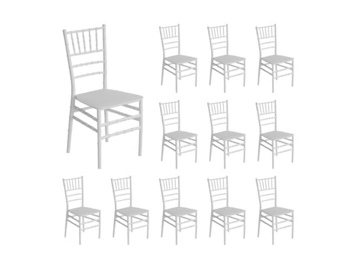 7house Dorothy-Stühle, stapelbar, für Catering, 45 x 43 x 88 cm, 12 Stück