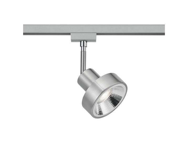 Trio Lighting Schienenspot DUOline 780701, Ø 11 cm, nickel, 2-Phasen, GU10 DUOline, dimmbar, alu / grau / zink, für Wohn- / Esszimmer, Metall, Modern, Schienensysteme