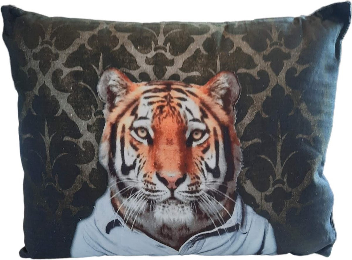 Furnilux Set van 2 Sierkussens Tyger Design - 45 x 35 cm