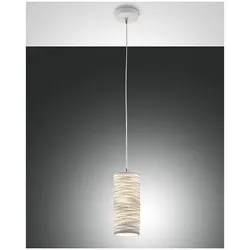 Fabas Luce Marbella Pendelleuchte E27 1x40W Metall- und Keramik weiß