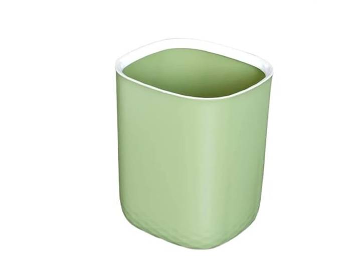 YUHANXINHESHE Mülleimer mit großer Kapazität for den Haushalt, Toilette, Büro, Wohnzimmer, Papierkorb, Küche, Küchenabfall-Aufbewahrungseimer(Green,Large)