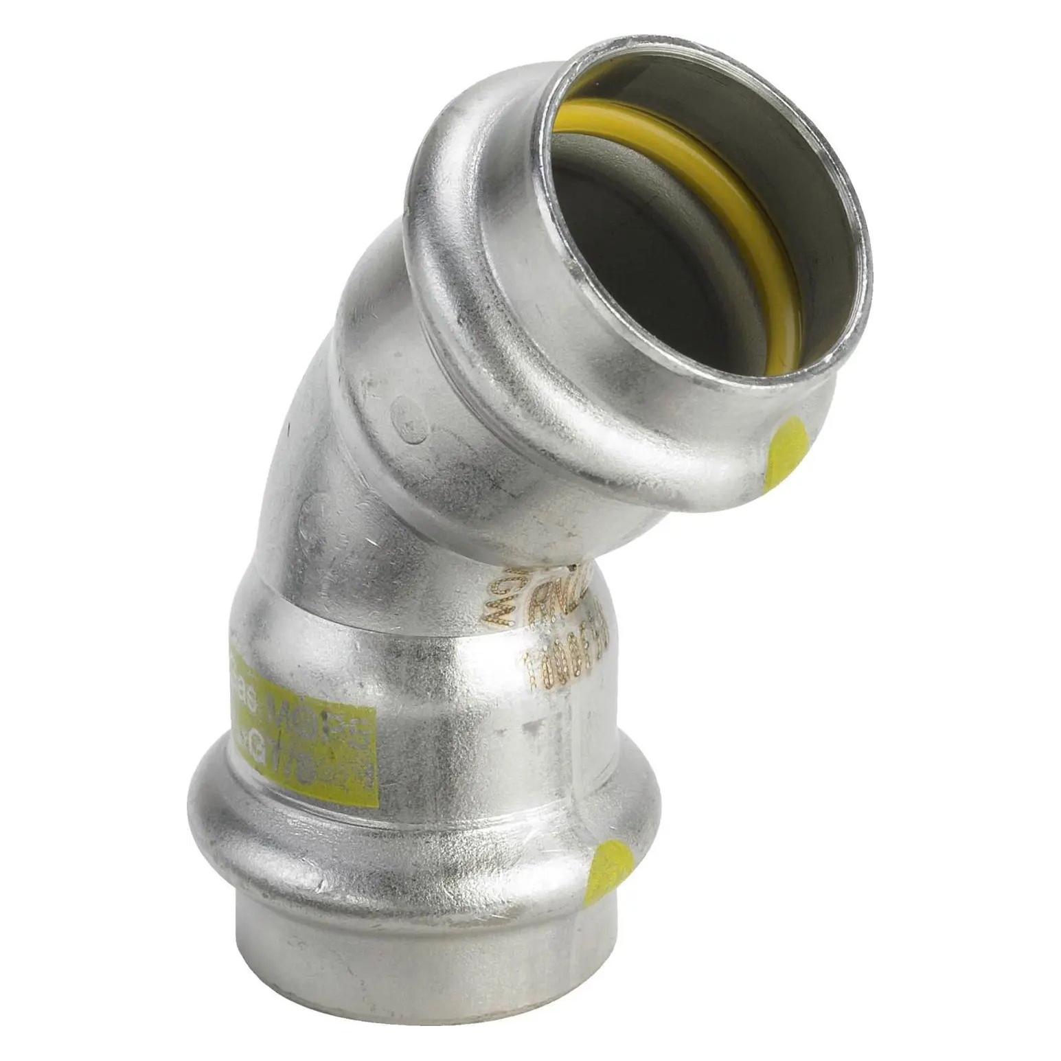 Viega Sanpress Inox G-Bogen 45 Grad, d 54mm Stahl nichtrostend Modell 0226 (486181)
