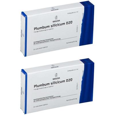 Plumbum Silicicum D 20 Ampullen 2x 2x8x1 ml