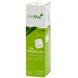 Bio Müllbeutel Natura Biomat kompostierbar 30 L Stärke: ca. 21 my, 10 Stück/Packung, 500x570 mm