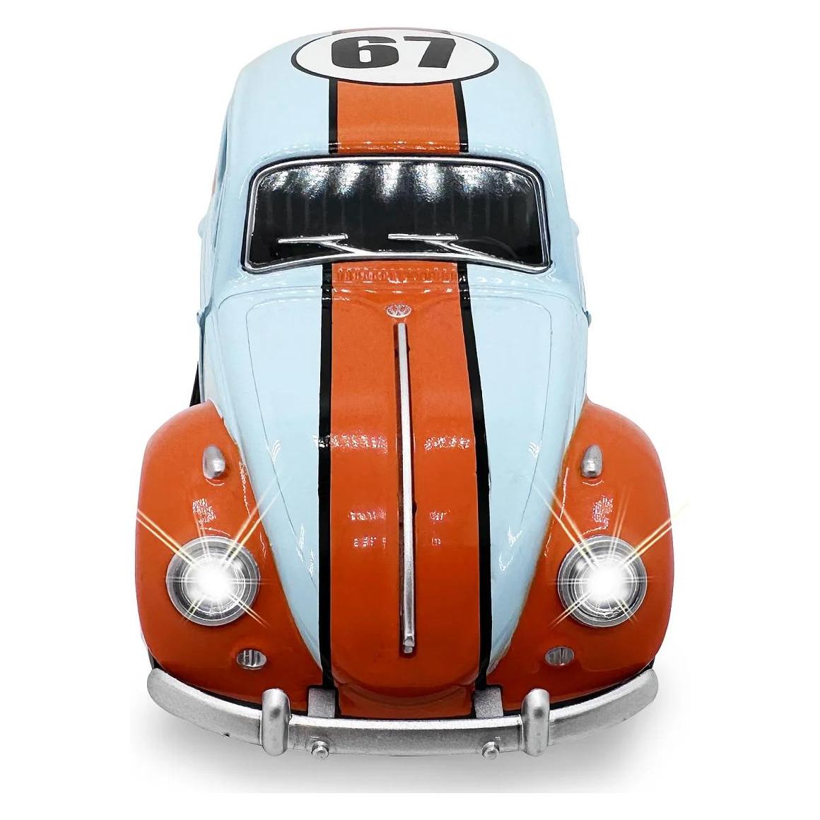 Hellblau Volkwagen Classical Beetle 1967 Diecast 1:28 inkl. Knopfzellen (402600)
