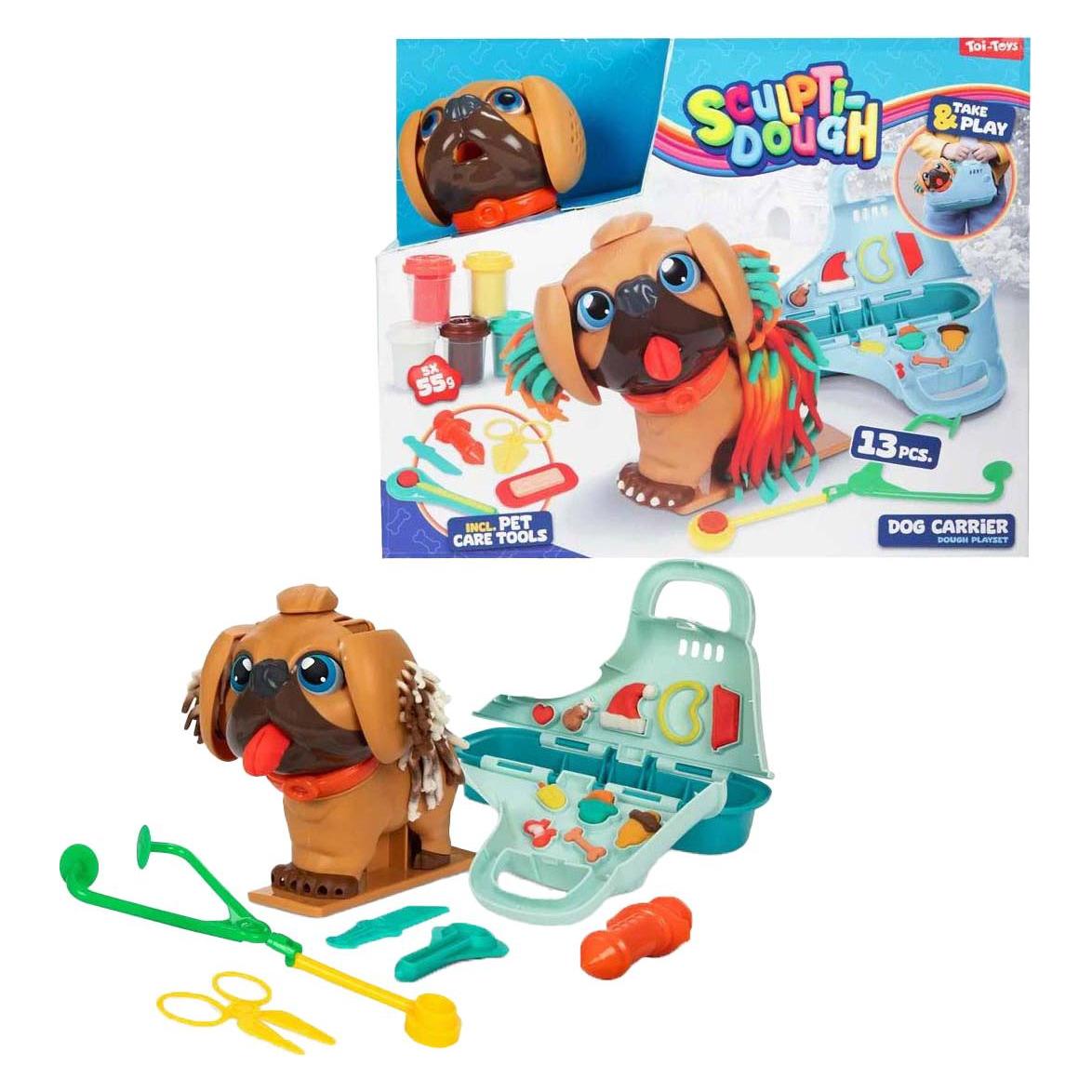 Toi-Toys Sculptidough Tonset Tierpfleger Hund, 13-tlg. (47711A)