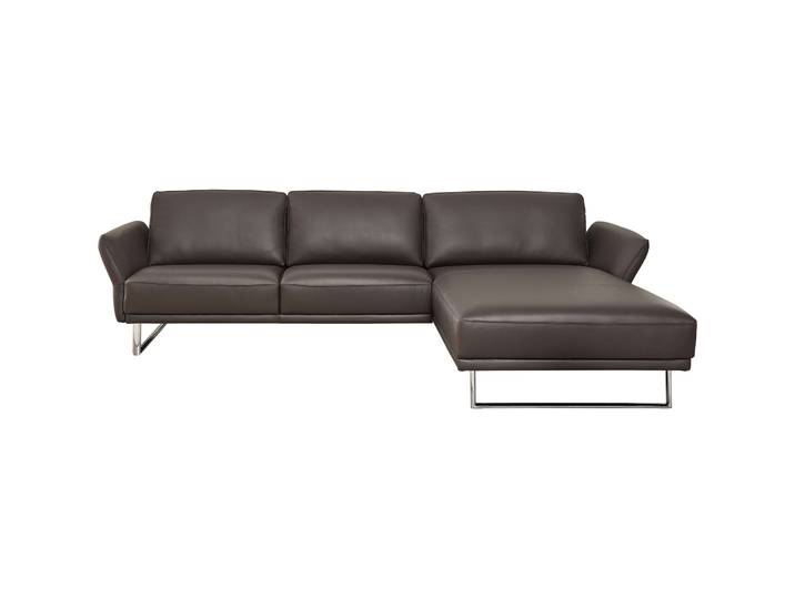Ecksofa Julia Leder braun B 274 T 185 cm