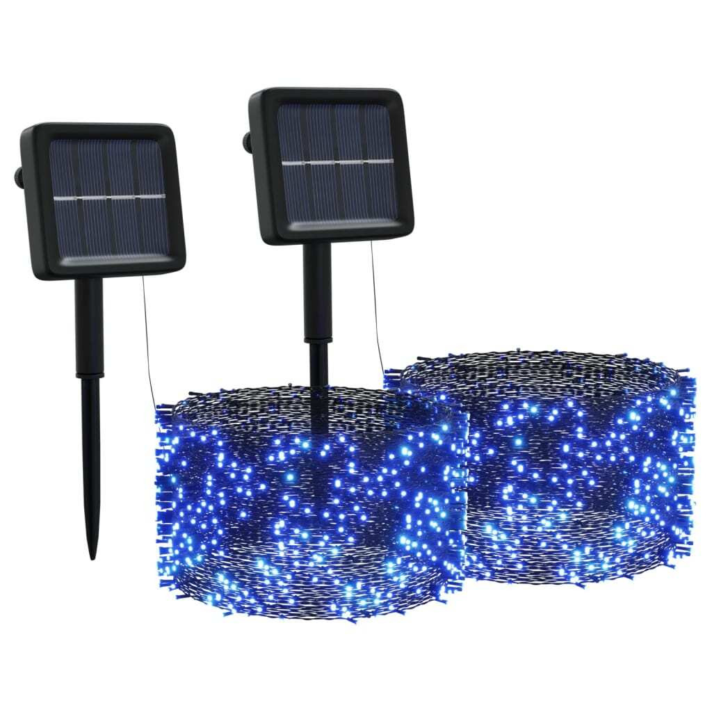 Syfax Lichtsnoeren 2 stuks met 2x200 LED's Solar Blauw voor Binnen en Buiten