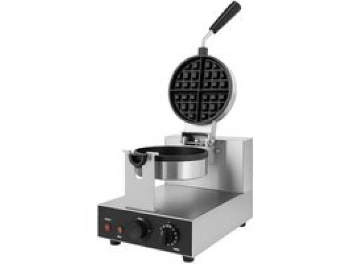 Gaufrier rond professionnel - Rotatif 4x4 - 1600W - Temp. 50–300°C - Plaques Ø180 mm