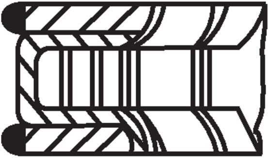Mahle Kolbenringsatz 039 76 V0 Für Peugeot