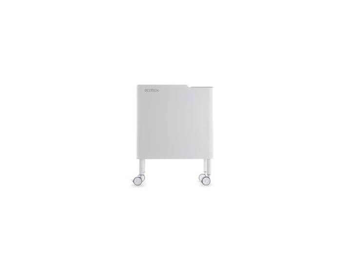DON HIERRO - Ergonomischer, funktioneller und eleganter Mülleimer, 2 x 20L, ECOBOX NOA-Grau