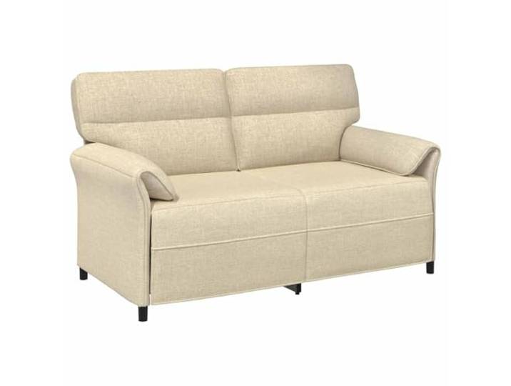Todiikf Modernes 2-Sitzer Sofa Couch Stoffpolster mit Metallrahmen Bequemes Polstersofa für Wohnzimmer und Schlafzimmer mit abklappbaren Armlehnen und weichen Schaumstoffkissen